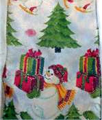 Santa, Snowmen, Birds